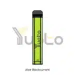 Yuoto XXL 2500 puffs disposable vape, Aloe Blackcurrant flavor, green