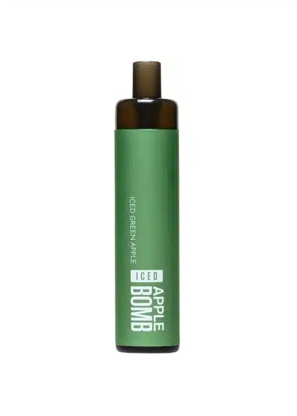 VGOD Apple Bomb Iced Green Apple disposable vape, green device