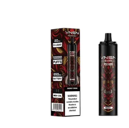 VNSN Quake 10000 puffs Bad Bull disposable vape with box