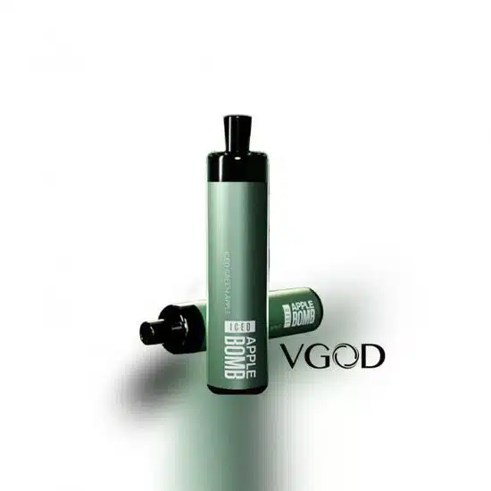 VGOD Apple Bomb disposable vape with two devices and VGOD logo