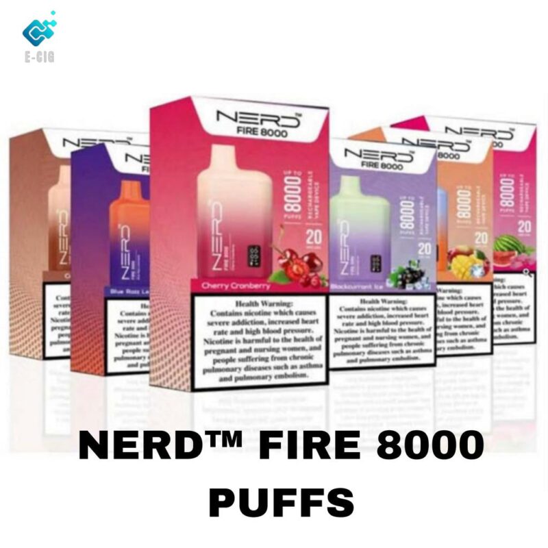 NERD FIRE 8000 PUFFS BEST DISPOSABLE IN UAE