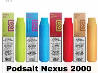 Podsalt Nexus 2000 Puffs Disposable Vape with Box, 4 Different Flavor Devices
