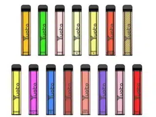 Yuoto XXL disposable vape lineup, 2500 puffs, assorted colors