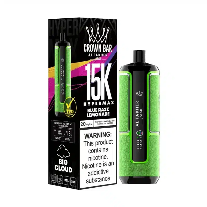 Al_Fakher_-_Crown_Bar_Hypermax_15k_-_Blue_Razz_Lemonade.webp