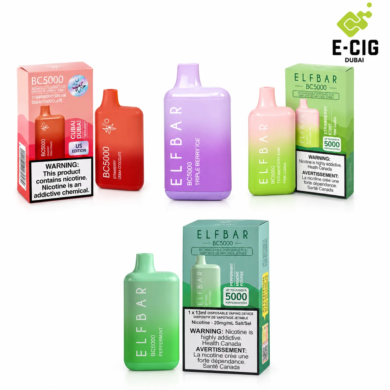 Elf Bar BC5000 Full Box Disposable Vape Elf Bar BC5000 full box disposable vape flavors – E-Cig Dubai