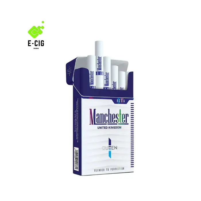 Manchester Aqua Queen Cigarettes