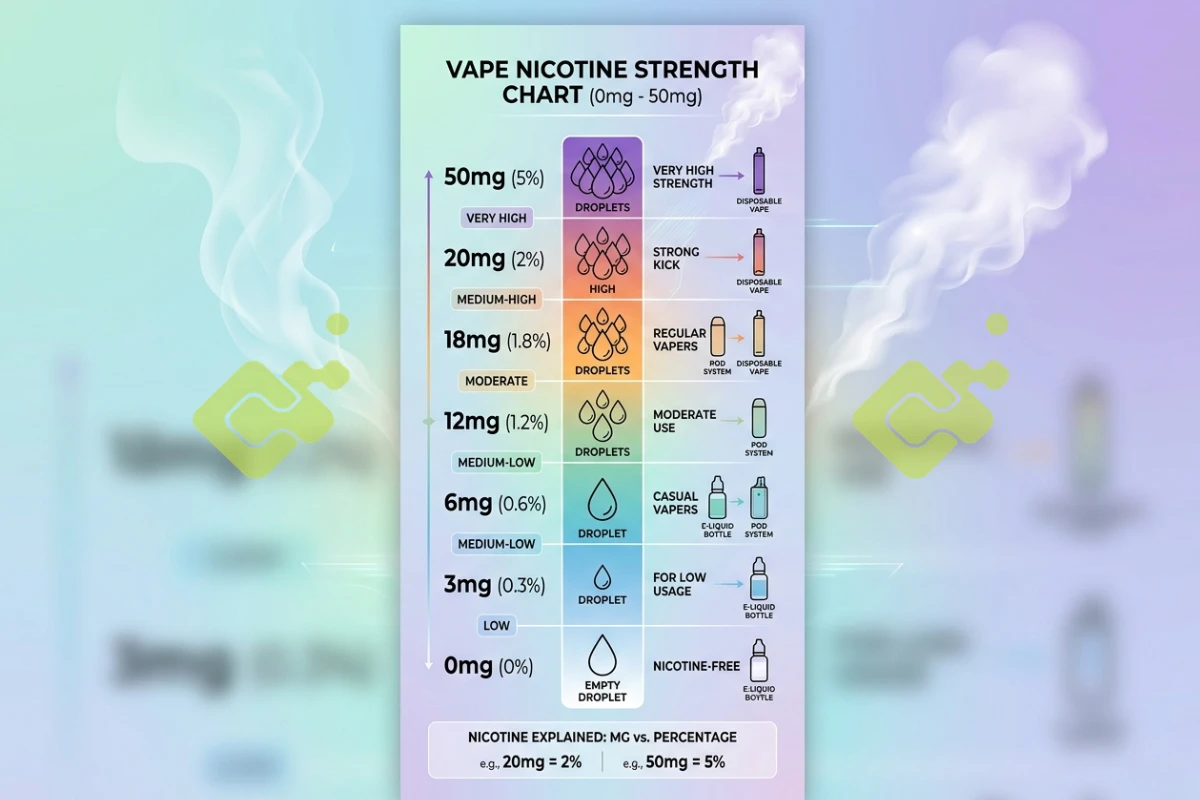 nicotine strength chart nicotine strength chart