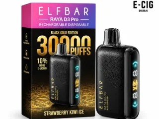 Elf Bar Raya D3 Pro 30000 puffs disposable vape black gold edition – E-Cig Dubai