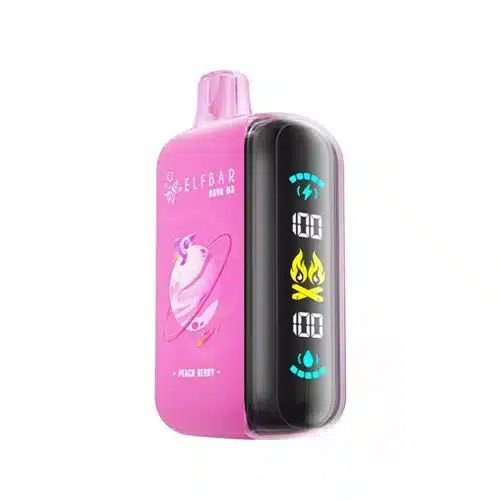 Pink Elf Bar Raya D3 25000 Peach Berry disposable vape