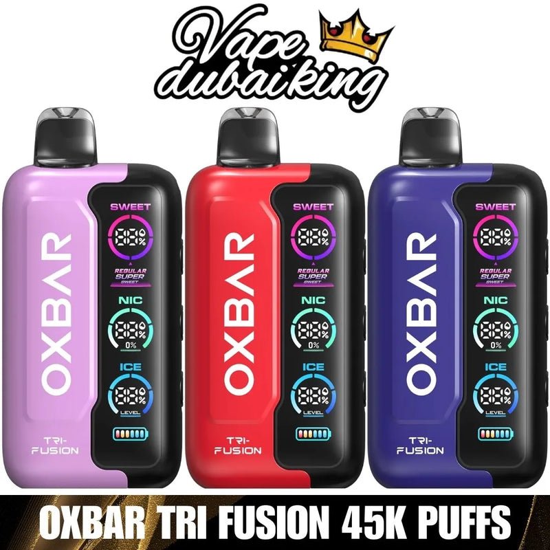 OXBAR Tri-Fusion 45000 50mg disposable vape flavours