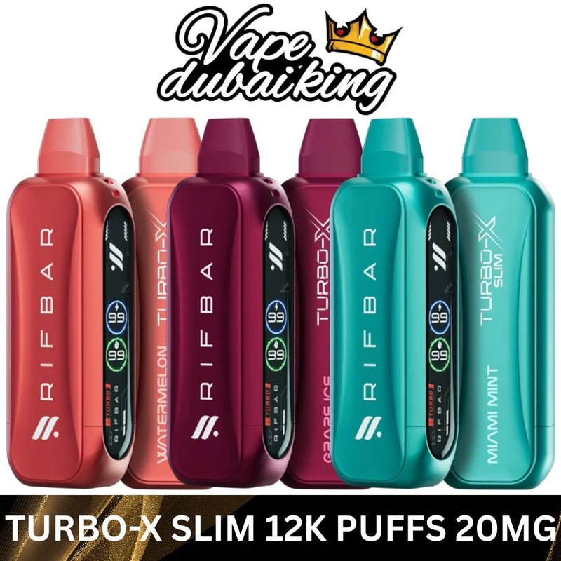 Rifbar Turbo-X Slim 12000 20mg disposable vape flavours