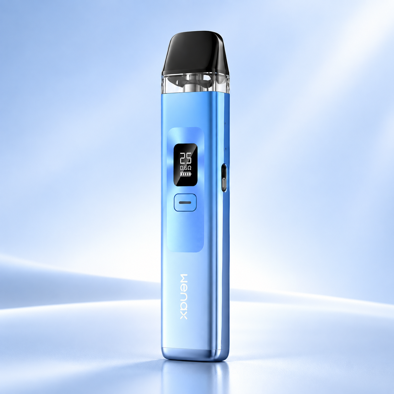 Blue Geekvape Wenax Q 25W pod kit with display and airflow control