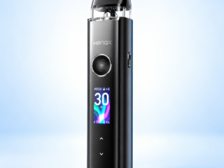 Black Geekvape Wenax Q Pro 30W pod kit with colour display