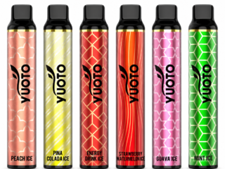 Yuoto 3000 puffs 50mg disposable vape flavour range