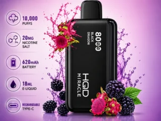 HQD Miracle 8000 Puffs Zero Nicotine Dubai