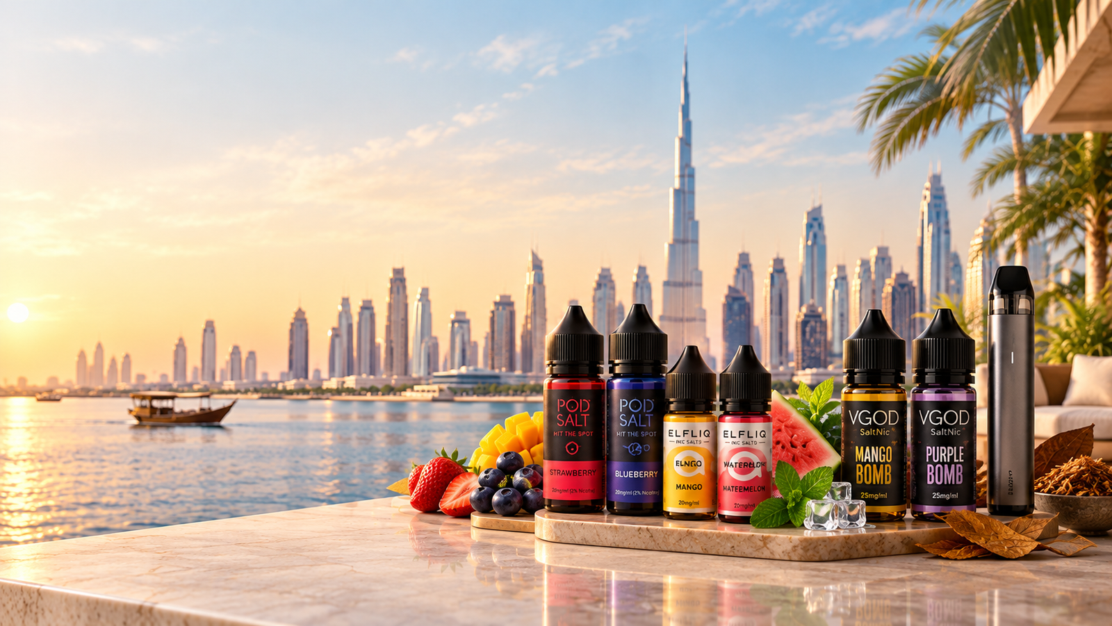 E-liquid vape juice bottles in Dubai 2026 buying guide