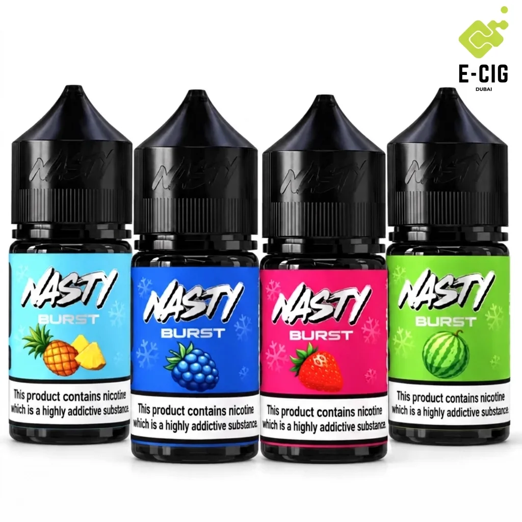 Nasty Burst 50mg salt nicotine 30ml flavors – E-Cig Dubai